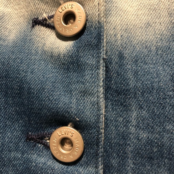 Levi’s Made & Crafted Denim Tie Dye Crop Top - Picture 4 of 6